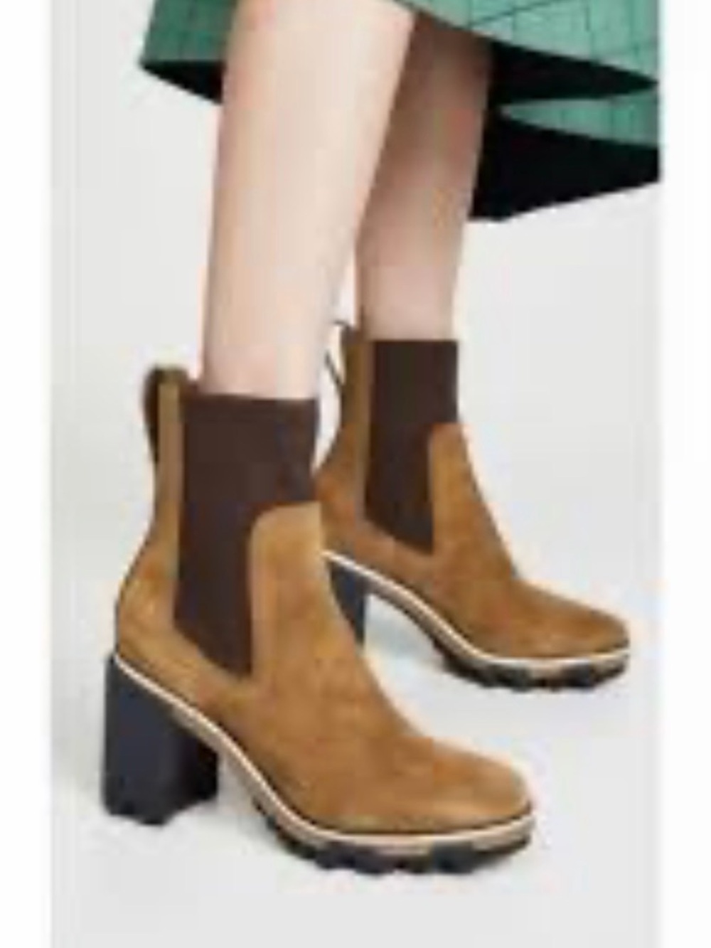 Rag & Bone Brown Suede Chelsea Platform Boots (Shiloh?)